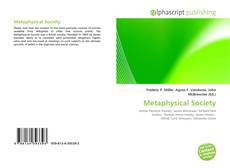 Borítókép a  Metaphysical Society - hoz
