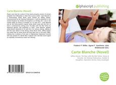 Borítókép a  Carte Blanche (Novel) - hoz