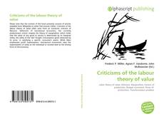 Criticisms of the labour theory of value的封面