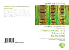 Copertina di Frederick William, Duke of Brunswick-Wolfenbüttel