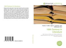 Capa do livro de 16th Century in Literature 