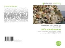 Borítókép a  1470s in Architecture - hoz