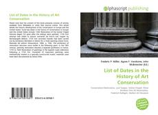 Capa do livro de List of Dates in the History of Art Conservation 