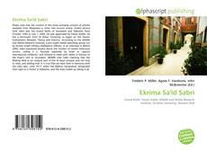 Portada del libro de Ekrima Sa'id Sabri
