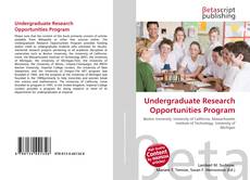 Undergraduate Research Opportunities Program kitap kapağı