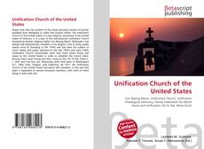 Capa do livro de Unification Church of the United States 