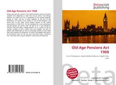 Old-Age Pensions Act 1908 kitap kapağı