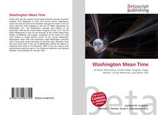 Bookcover of Washington Mean Time