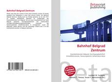 Обложка Bahnhof Belgrad Zentrum