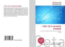 Buchcover von 1931–32 in Scottish Football