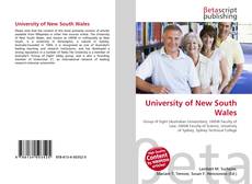 Buchcover von University of New South Wales