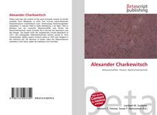 Portada del libro de Alexander Charkewitsch