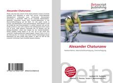 Capa do livro de Alexander Chatunzew 