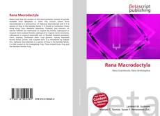 Buchcover von Rana Macrodactyla