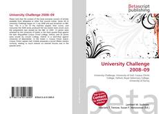 Bookcover of University Challenge 2008–09