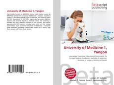 Bookcover of University of Medicine 1, Yangon