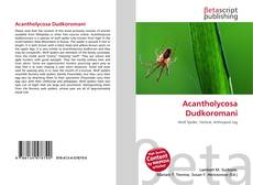 Capa do livro de Acantholycosa Dudkoromani 