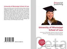 Capa do livro de University of Mississippi School of Law 