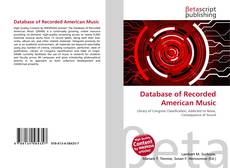 Bookcover of Database of Recorded American Music