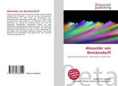 Capa do livro de Alexander von Benckendorff 
