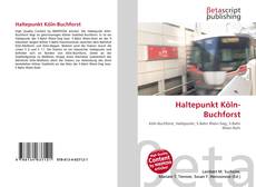 Haltepunkt Köln-Buchforst kitap kapağı