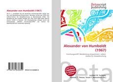 Bookcover of Alexander von Humboldt (1967)