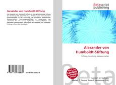 Bookcover of Alexander von Humboldt-Stiftung