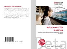 Haltepunkt Köln Hansaring kitap kapağı