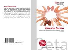 Alexander Zankow kitap kapağı