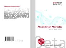 Capa do livro de Alexanderson-Alternator 