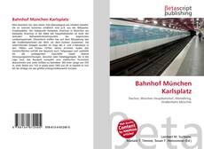 Buchcover von Bahnhof München Karlsplatz