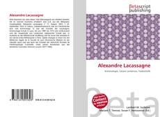 Buchcover von Alexandre Lacassagne