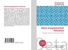 Capa do livro de Alexei Jewgenjewitsch Petuchow 