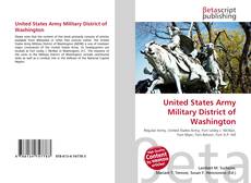 Couverture de United States Army Military District of Washington