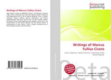 Bookcover of Writings of Marcus Tullius Cicero