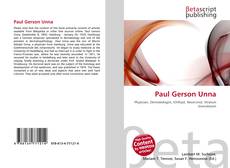 Portada del libro de Paul Gerson Unna