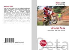 Alfonso Pons kitap kapağı