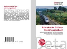 Capa do livro de Bahnstrecke Aachen-Mönchengladbach 