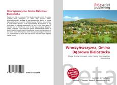 Capa do livro de Wroczyńszczyzna, Gmina Dąbrowa Białostocka 