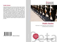 Capa do livro de Public Duties 