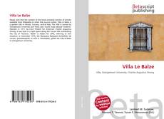 Capa do livro de Villa Le Balze 