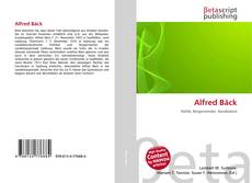 Portada del libro de Alfred Bäck