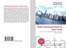 Capa do livro de Public Housing Estates in Yuen Long 