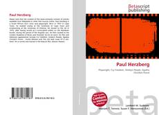Capa do livro de Paul Herzberg 