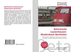 Capa do livro de Bahnstrecke Leutershausen-Wiedersbach–Bechhofen 