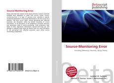 Capa do livro de Source-Monitoring Error 