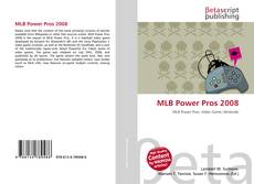 Capa do livro de MLB Power Pros 2008 