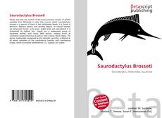 Bookcover of Saurodactylus Brosseti