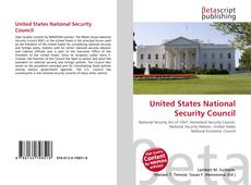 Portada del libro de United States National Security Council