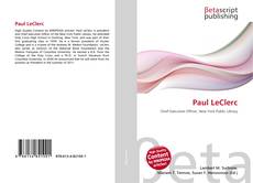 Bookcover of Paul LeClerc